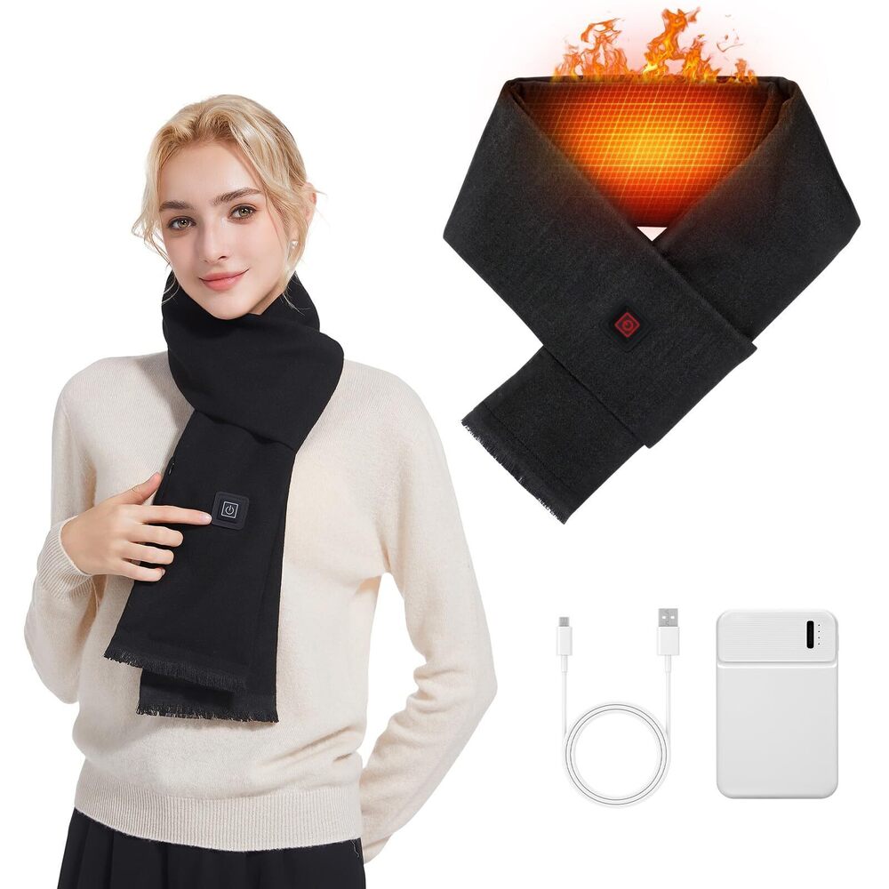 9217 Heated Scarf , Electric Heating Scarf with 5000mAh Battery, 3